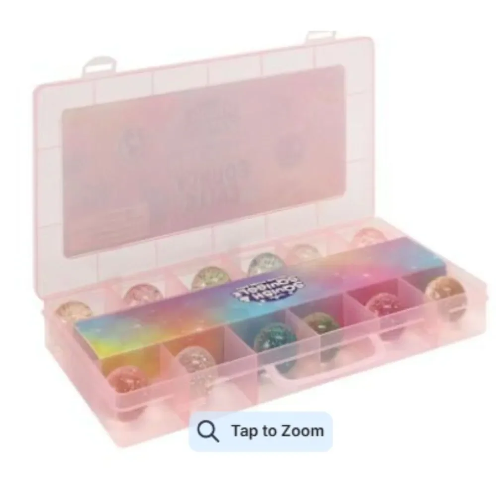 Toy Mania Glitter Squish & Squiggle Bouncy Balls 12-Pack